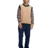 Vest | Brain Dead Teddy Fur Striped Vest Brown Multi