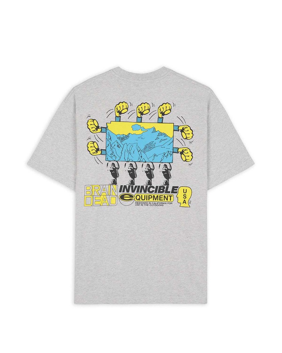 T-Shirt | Brain Dead Brain Dead X Invincible Higher T-Shirt Heather Grey