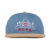 Hoed | Brain Dead Shark Attack 6 Panel Hat Blue/Khaki