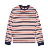 Lange Mouw | Brain Dead 92 Striped Long Sleeve Navy Multi