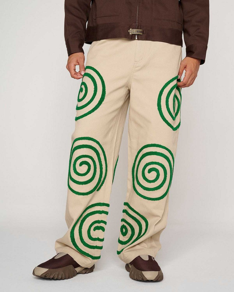 Hijgen | Brain Dead Swirls Twill Pant Khaki