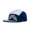 Hoed | Brain Dead Maritime Seersucker 5 Panel Camp Hat Navy/Multi