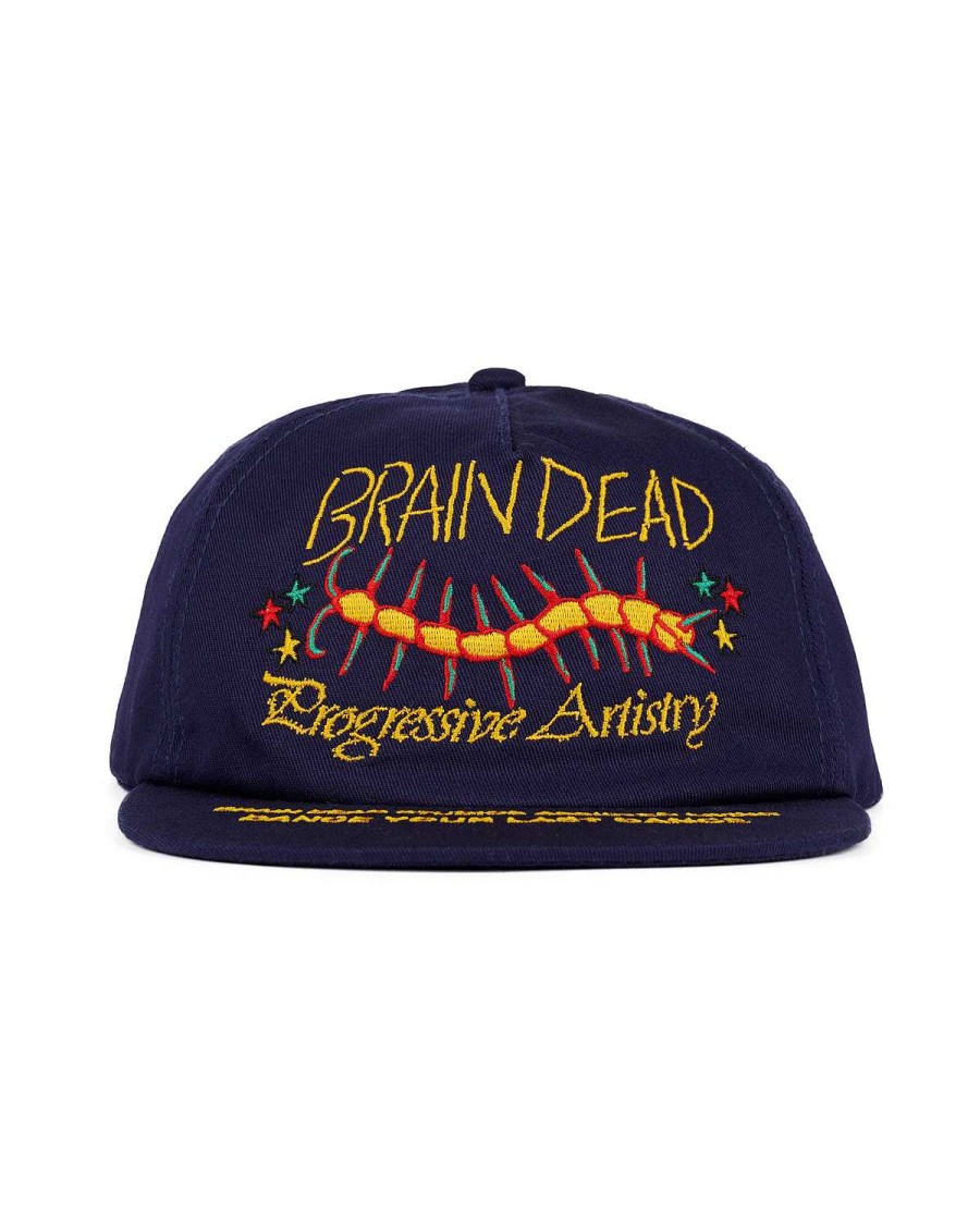 Hoed | Brain Dead Last Dance 5 Panel Hat Navy