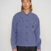 Shirt | Brain Dead Waffle Button Front Shirt Blueberry