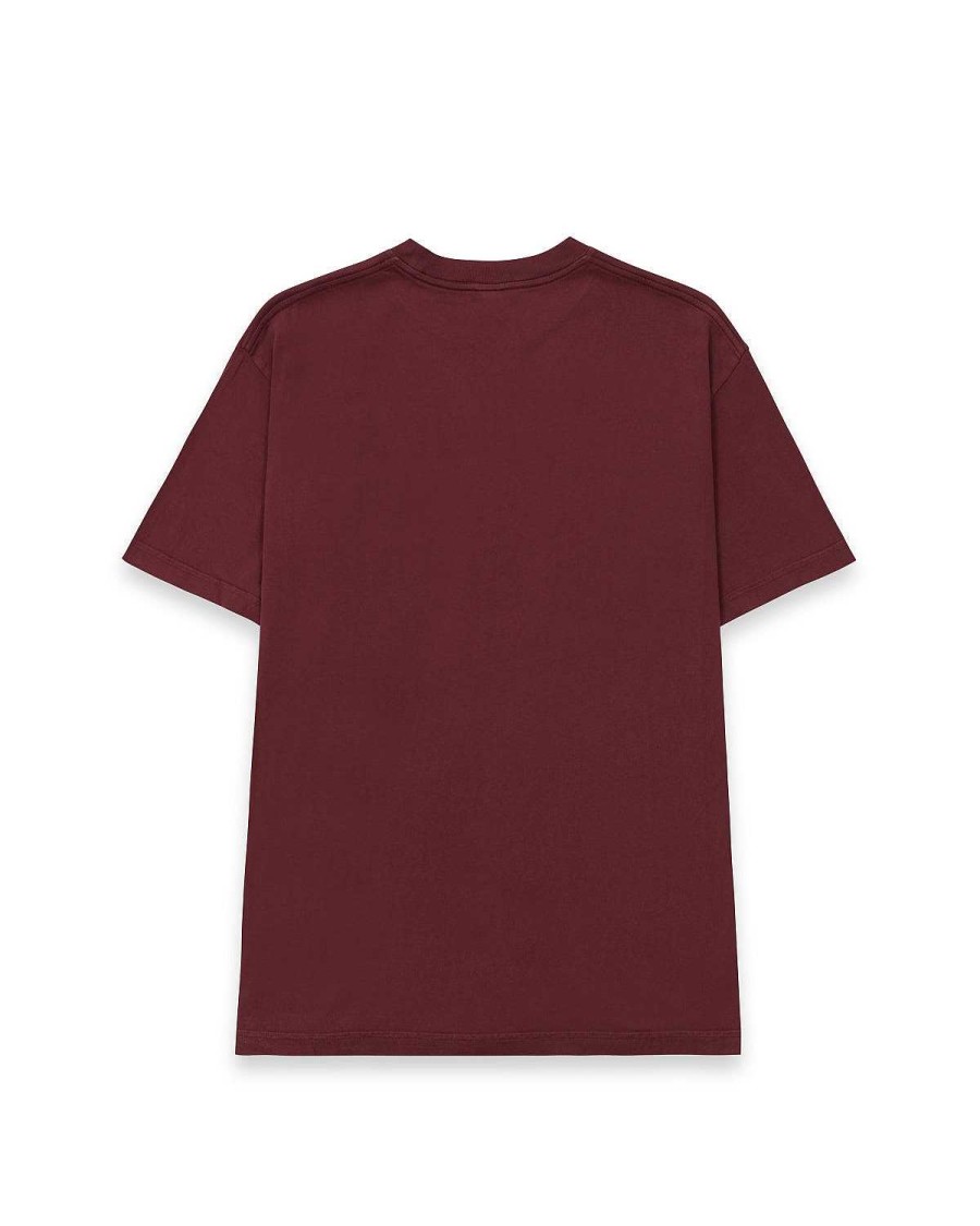T-Shirt | Brain Dead Leomi Sadler Semi T-Shirt Maroon
