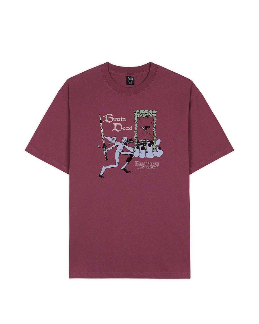 T-Shirt | Brain Dead Fantasy Time T-Shirt Raspberry