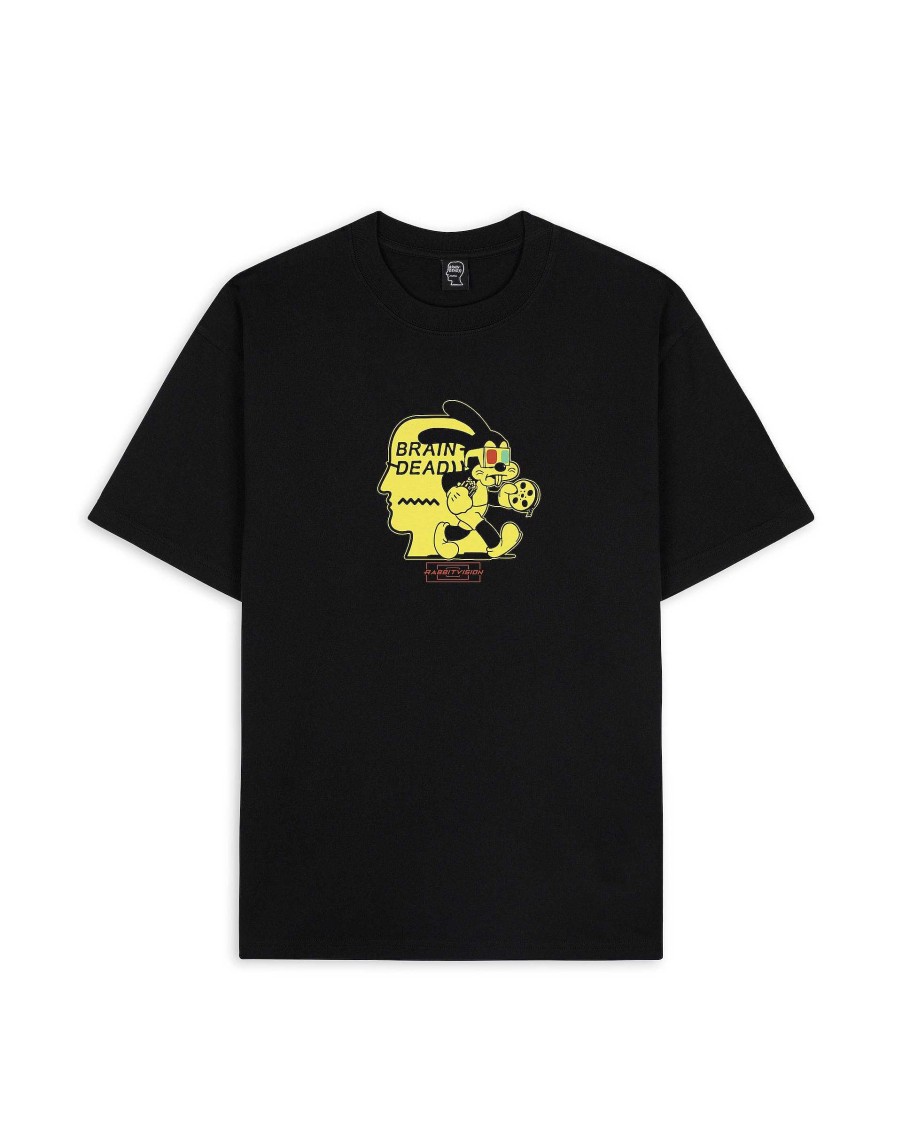 T-Shirt | Brain Dead Brain Dead X Freddie Gibbs Rabbit Vision T-Shirt Black