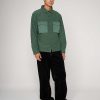 Shirt | Brain Dead Cpo French Terry Sateen Shirt Sage